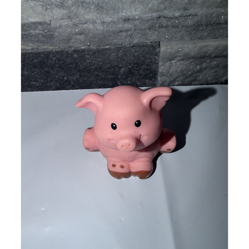 Fisher Price Little People PINK MUDDY FARM PIG for STABLE Zoo Ark 1997